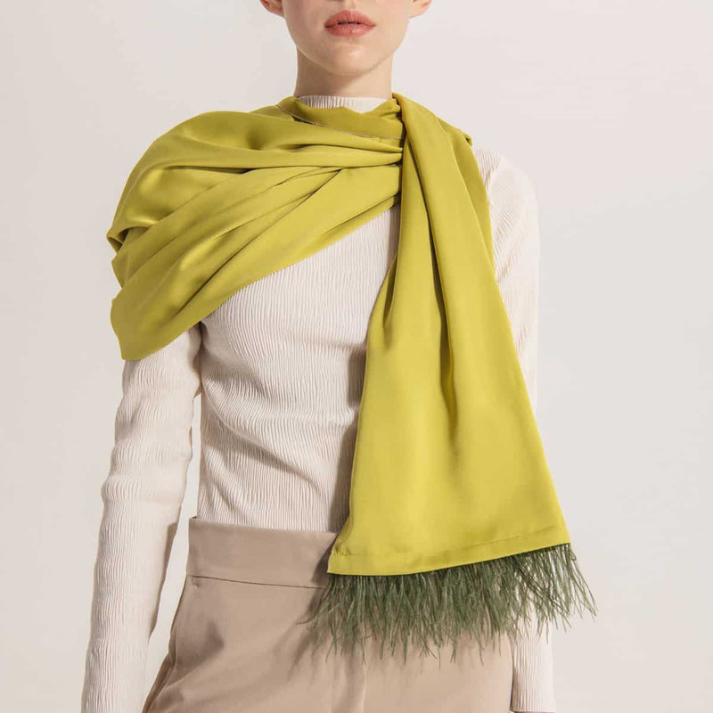 ERIDA Schal - Oliv