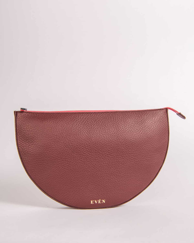 LEYZA Burgunderrote Clutch