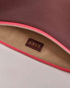 LEYZA Cartera de mano burdeos