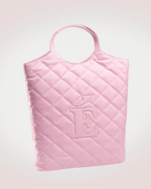 anne shopper tote in pink lambskin leather by even online 