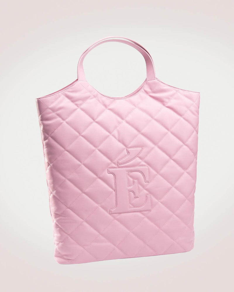 anne shopper tote in pink lambskin leather by even online 