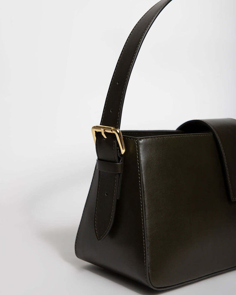 Elegant BELONA Hobo Bag by Even-online with adjustable strap, crafted from premium calfskin leather.