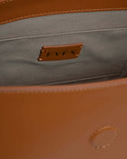 Interior view of the BELONA Hobo Bag by Even, showcasing premium calfskin leather and the Even brand tag.