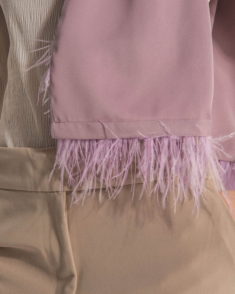 Erida satin scarf pink by even online.