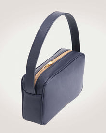 Rhea messenger bag in dark blue leather even-online.