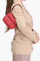 Luisa mini bag in red color in grain leather by EVEN brand.
