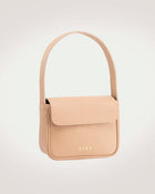 Luisa mini handbag in light mocha calfskin leather by even-online..