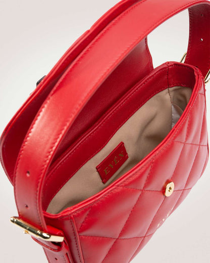 Kate Red Baguette Mini Bag Lammleder