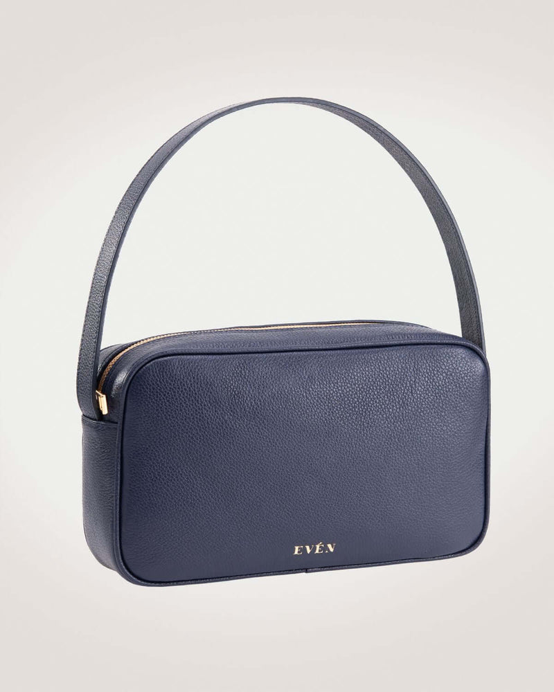 Rhea camera bag in navy blue crafted by even-online.
