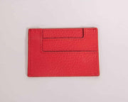 MUZI Cardholder in red leather multiple slots.