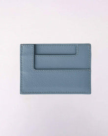 Muzi cardholder in grey calfskin leather made by even-online.