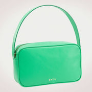 A green messenger bag with a single handle and a zipper closure at the top. The brand name 'EVEN' is visible on the front.