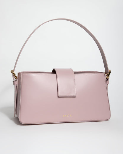 Belona hobo bag in pink is handcrafted from the finest calfskin leather.