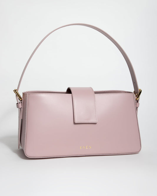 Belona hobo bag in pink is handcrafted from the finest calfskin leather.