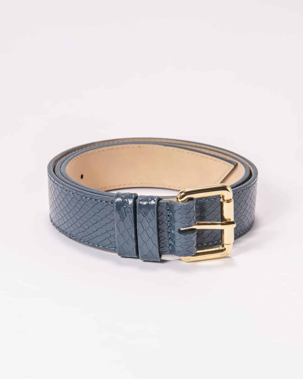 EVEN belt blue leather by EVEN brand.