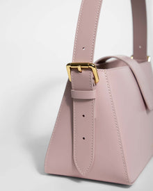 Detail of BELONA Hobo Bag by Even-online showcasing the adjustable strap and premium calfskin leather design.
