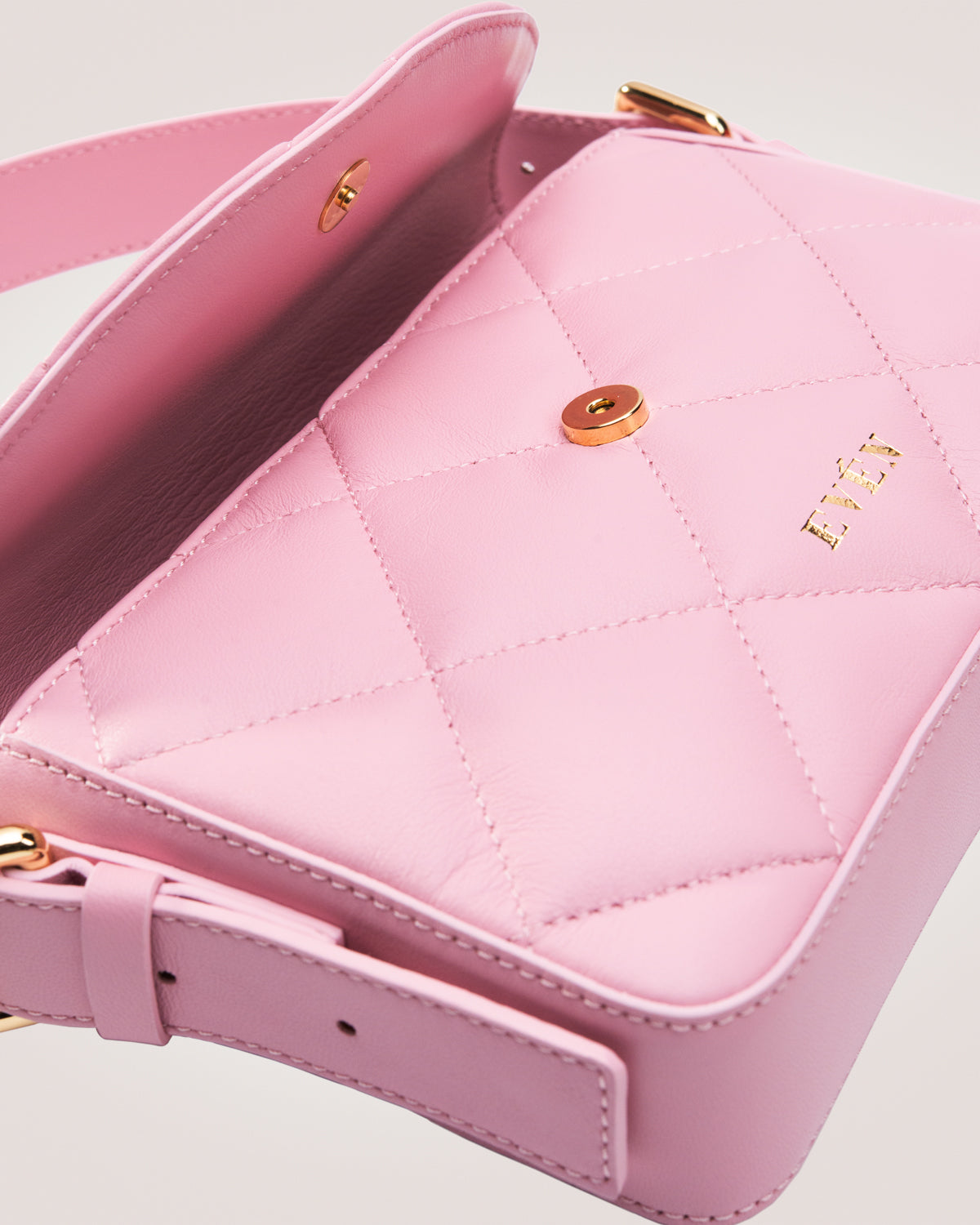 Kate Pink Baguette Mini Bag Lammleder