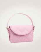 Kate mini baguette bag in pink lamb leather with magnetic closure by even online